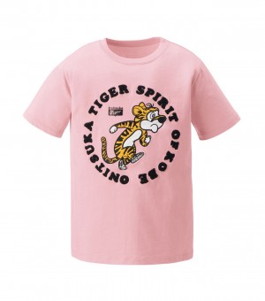 Kids' Onitsuka Tiger Graphic T Shirts Light Pink | 57601-PCAU