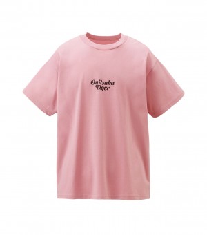 Men's Onitsuka Tiger Graphic T Shirts Light Pink | 83027-XIUO