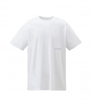 Men's Onitsuka Tiger Graphic T Shirts White | 87435-EHOQ