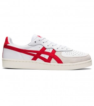 Men's Onitsuka Tiger Gsm Sneakers White / Red | 90173-LZPH