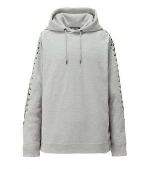 Men's Onitsuka Tiger Hoodie Grey / Black | 58743-VYKW