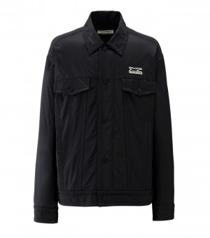 Men's Onitsuka Tiger Jackets Black | 20954-LBKR