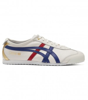 Men's Onitsuka Tiger Mexico 66 Mexico 66 White / Dark Blue | 72610-BZOX