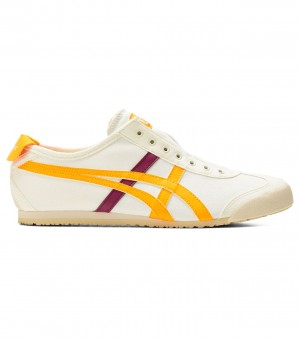 Men's Onitsuka Tiger Mexico 66 Slip-On Mexico 66 Cream / Orange | 64319-YQFI