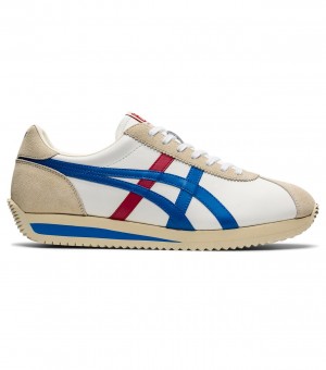 Men's Onitsuka Tiger Moal 77 Nm Sneakers White / Blue | 58134-QJRI