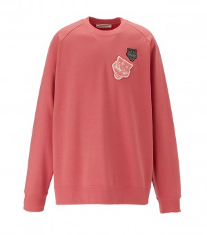 Men's Onitsuka Tiger Sweat Tops Pink | 30468-CBSP