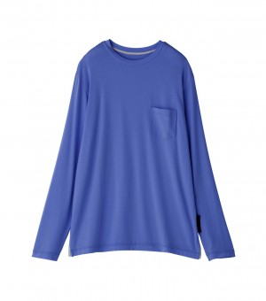 Men's Onitsuka Tiger Sweatshirts Blue | 79253-EMXI