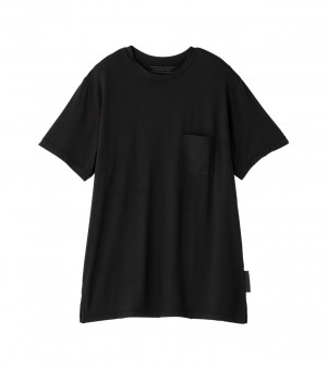 Men's Onitsuka Tiger T Shirts Black | 68710-IXVH