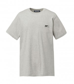 Men's Onitsuka Tiger T Shirts Grey | 36974-GRMP