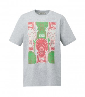 Men's Onitsuka Tiger T Shirts Grey | 40152-ZYBN