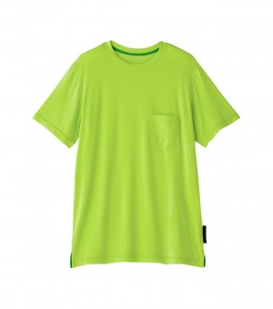 Men's Onitsuka Tiger T Shirts Light Green | 32816-FIPB