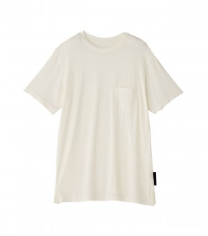 Men's Onitsuka Tiger T Shirts White | 85321-MLXQ