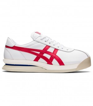 Men's Onitsuka Tiger Tiger Corsair Ex Sneakers White / Red | 45078-VCDM