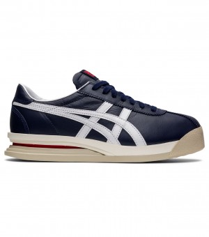 Men's Onitsuka Tiger Tiger Corsair Ex Sneakers Navy / White | 63271-VGBP