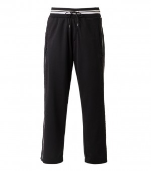 Men's Onitsuka Tiger Track Pants Black | 15092-TQBV