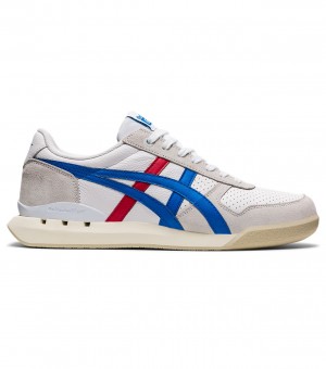 Men's Onitsuka Tiger Ultimate 81 Ex Sneakers White / Blue | 93516-LTUG