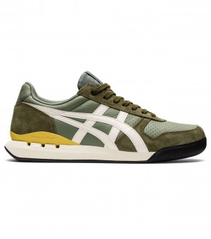 Men's Onitsuka Tiger Ultimate 81 Ex Sneakers Green / Cream | 13926-SUEK