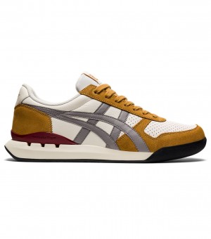 Men's Onitsuka Tiger Ultimate 81 Ex Sneakers Cream / Grey | 57046-UQAG