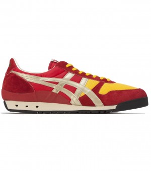 Men's Onitsuka Tiger Ultimate 81 Nm Sneakers Red / Gold | 51369-EWFU