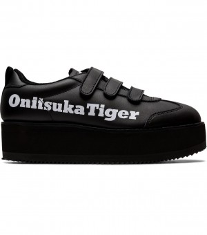 Women's Onitsuka Tiger Delegation Chunk W Slip Ons Black / White | 69428-RJHZ