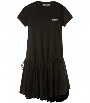 Women's Onitsuka Tiger Dress Black | 96523-FOYK