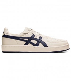 Women's Onitsuka Tiger Gsm Sd Low Tops Beige / Navy | 16582-VIOU