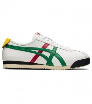 Women's Onitsuka Tiger Limber Up Nm Low Tops White / Green | 02673-MDEB