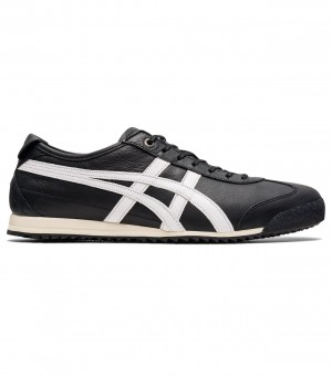 Women's Onitsuka Tiger Mexico 66 Sd Mexico 66 Black / White | 20614-JRQT