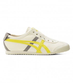 Women's Onitsuka Tiger Mexico 66 Slip-On Mexico 66 White / Orange Yellow | 15490-DPNT