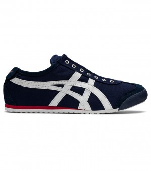 Women's Onitsuka Tiger Mexico 66 Slip-On Mexico 66 Navy / White | 50672-GUWA