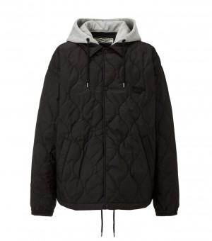 Women's Onitsuka Tiger Quilted Jackets Black | 71453-RZTW