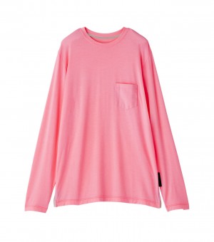 Women's Onitsuka Tiger Sweatshirts Pink | 06547-INOH