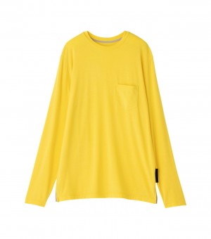 Women's Onitsuka Tiger Sweatshirts Yellow | 57091-KRPI