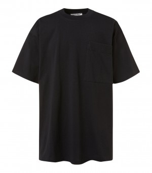 Women's Onitsuka Tiger T Shirts Black | 39587-CXVK