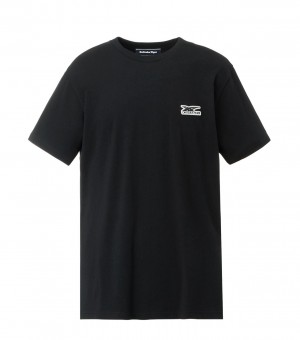 Women's Onitsuka Tiger T Shirts Black | 68297-EDHB