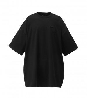 Women's Onitsuka Tiger T Shirts Black | 98217-LXYA