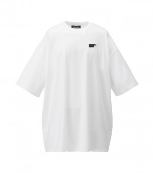 Women's Onitsuka Tiger T Shirts White | 92730-WXIR