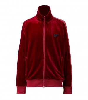 Women's Onitsuka Tiger Track Tops Red | 19485-KLMI