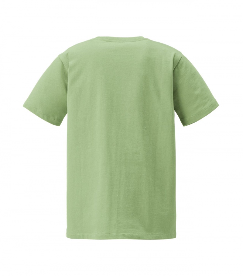 Kids' Onitsuka Tiger Graphic T Shirts Light Green | 28394-JXTE