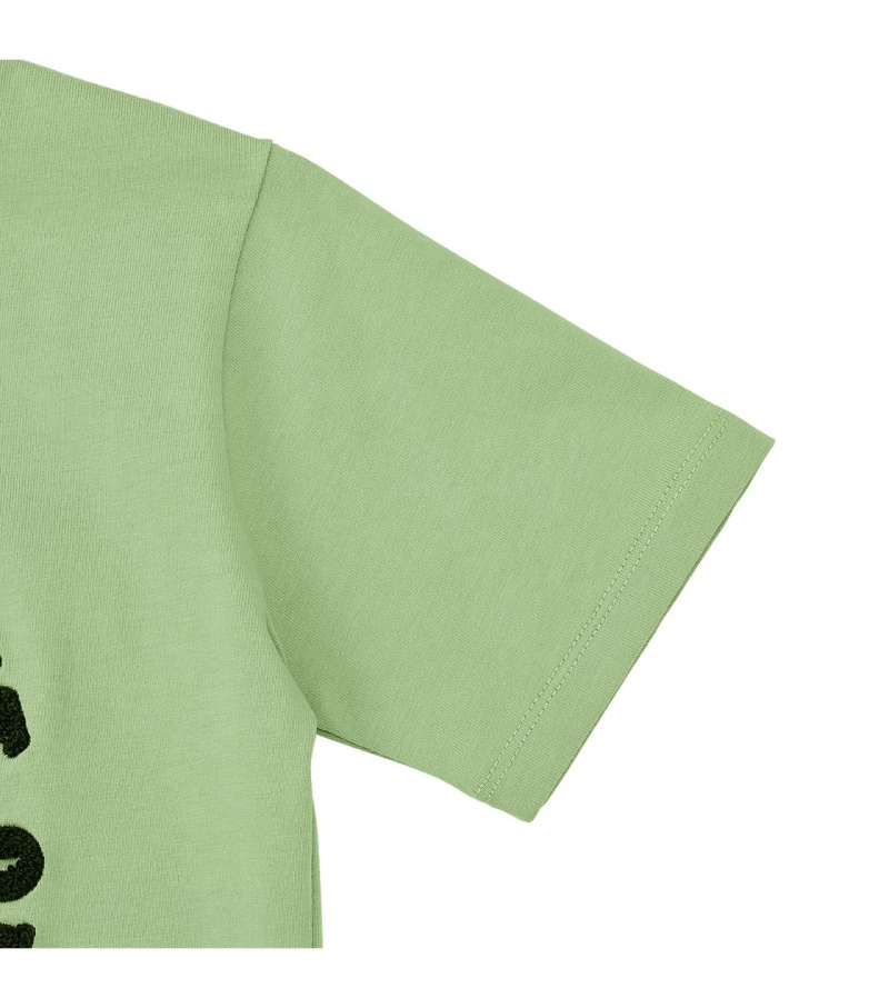 Kids' Onitsuka Tiger Graphic T Shirts Light Green | 28394-JXTE