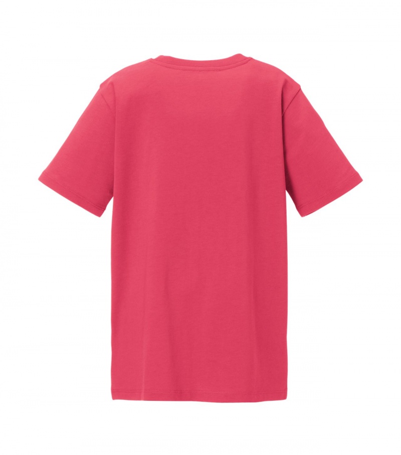 Kids' Onitsuka Tiger Graphic T Shirts Pink | 53278-QWRD