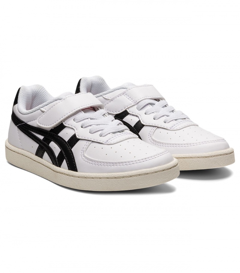 Kids' Onitsuka Tiger Gsm Sneakers White / Black | 89021-FQDL