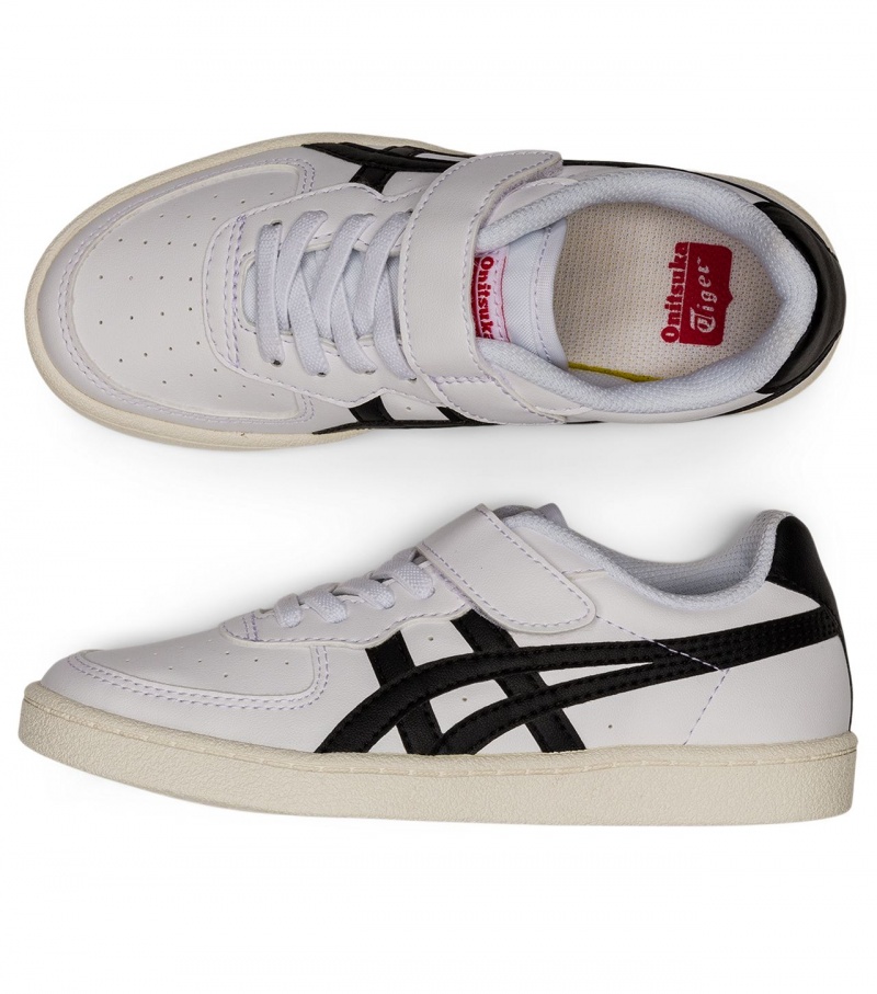 Kids' Onitsuka Tiger Gsm Sneakers White / Black | 89021-FQDL