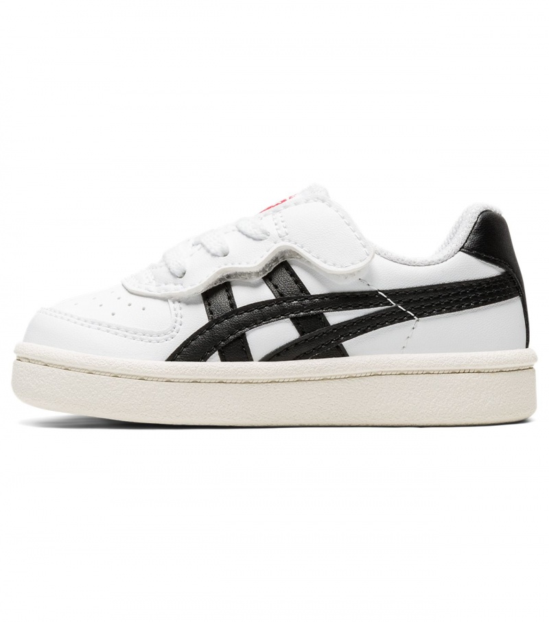 Kids' Onitsuka Tiger Gsm Sneakers White / Black | 24657-CXDT