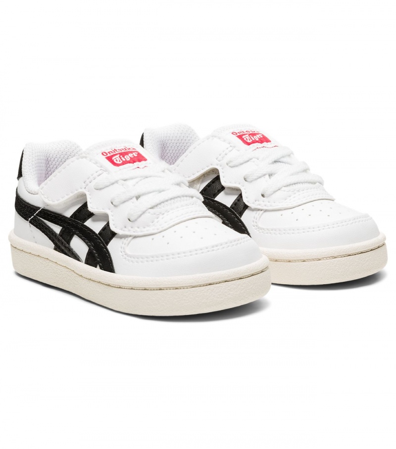 Kids' Onitsuka Tiger Gsm Sneakers White / Black | 24657-CXDT