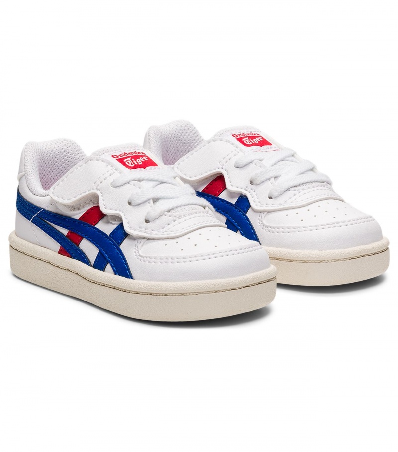 Kids' Onitsuka Tiger Gsm Sneakers White / Royal | 19874-MFVG