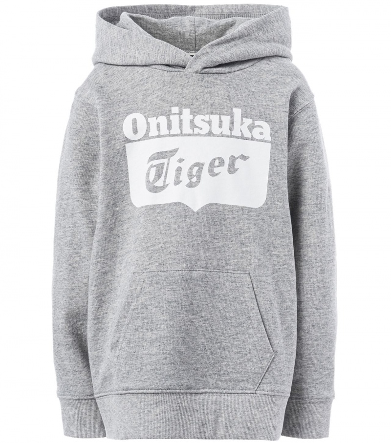 Kids\' Onitsuka Tiger Hoodie Grey | 21067-VYKS