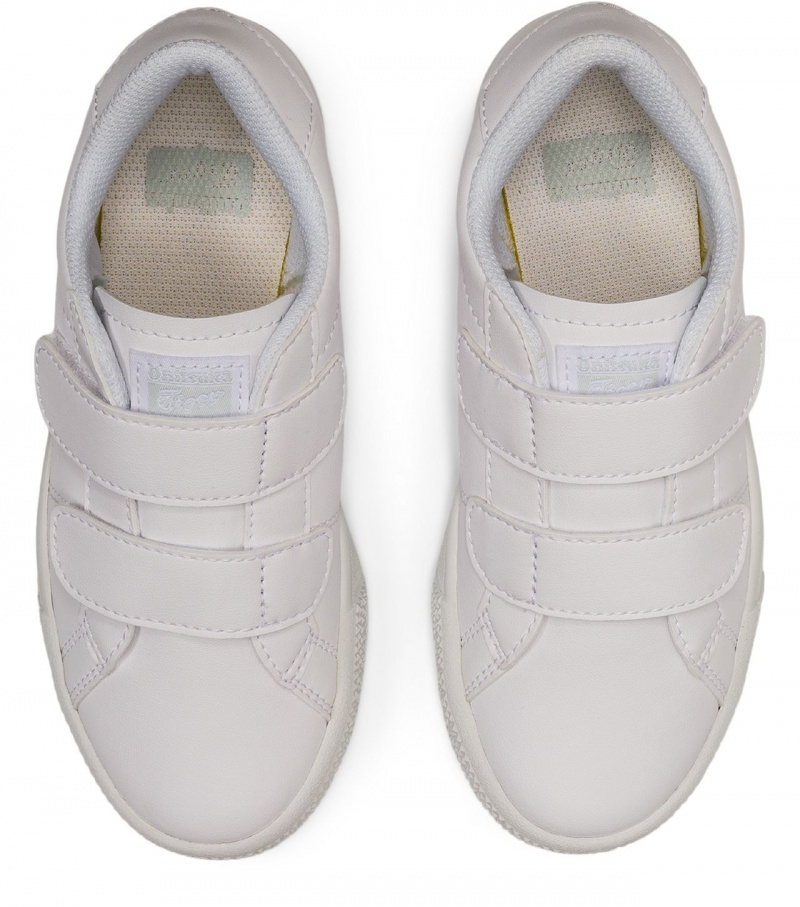 Kids' Onitsuka Tiger Lawnship Ps Low Tops White | 83761-VDNF