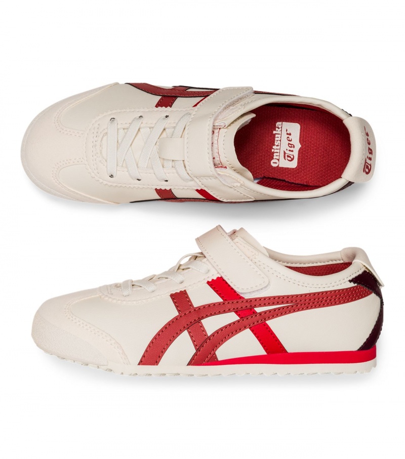 Kids' Onitsuka Tiger Mexico 66 Mexico 66 Cream / Red Dark Red | 82753-GBYV