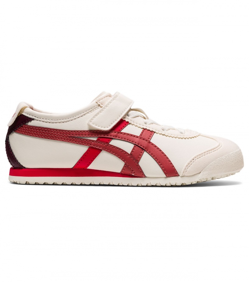 Kids\' Onitsuka Tiger Mexico 66 Mexico 66 Cream / Red Dark Red | 82753-GBYV